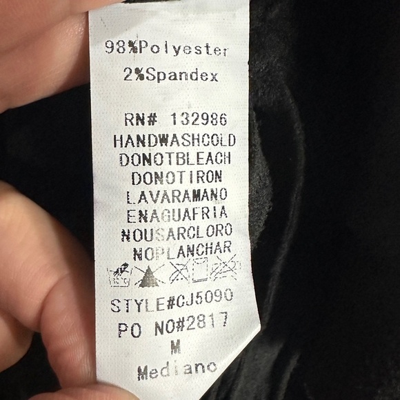 Mittoshop Western Boho Black Faux Suede Fringe Jacket, Sz M - Picture 3 of 4